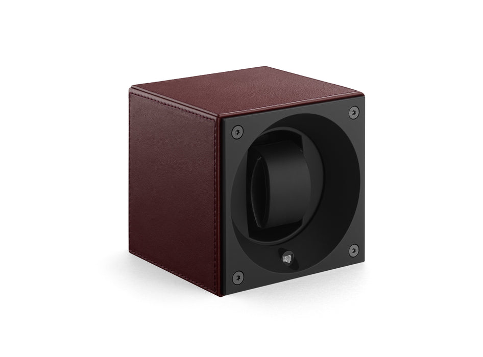 Masterbox Single Bordeau Toledo Leather Bordeau Stitches - SwissKubik