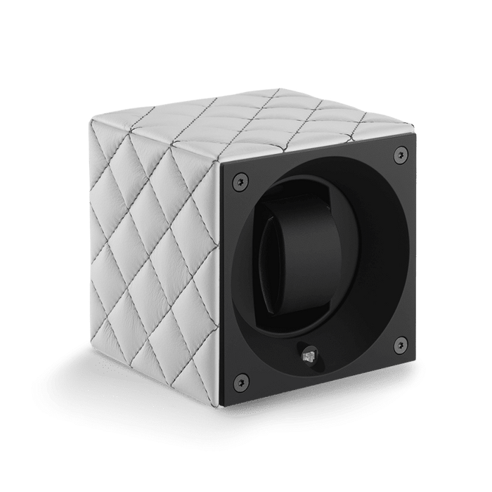 Masterbox Single White Toledo Leather Grey Stitches - SwissKubik