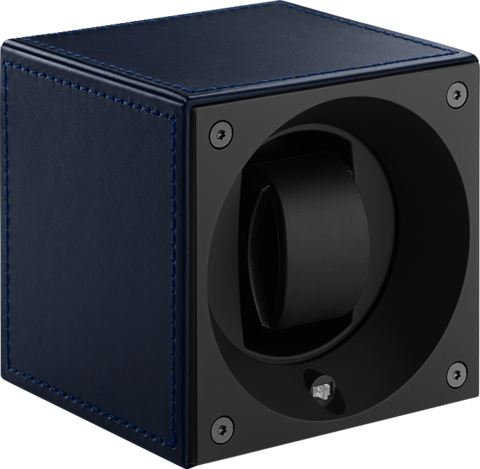 Masterbox Single Dark Blue Toledo Leather Blue Stitches - SwissKubik