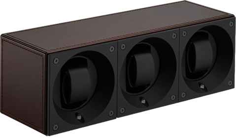 Masterbox Trio Brown Toledo Leather
Brown Stitches - SwissKubik