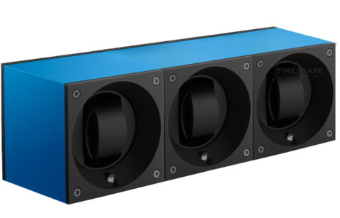 Masterbox Aluminum Trio Sapphire Blue Anodized Aluminum - SwissKubik