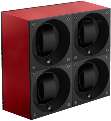 Masterbox Aluminum Quattro Red Anodized Aluminum - SwissKubik