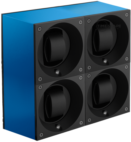 Masterbox Aluminum Quattro Sapphire Blue Anodized Aluminum - SwissKubik