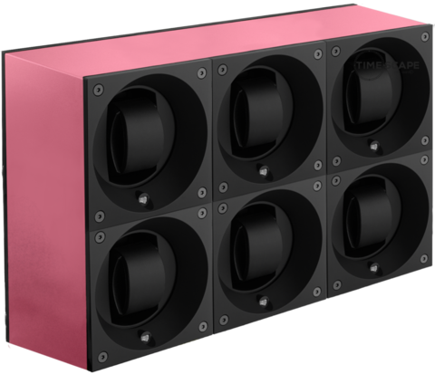 Masterbox Aluminum 6 Positions Pink Anodized Aluminum - SwissKubik