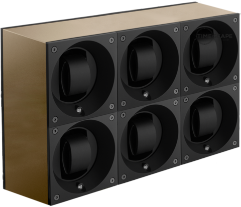Masterbox Aluminum 6 Positions Taupe Anodized Aluminum - SwissKubik