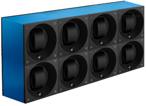 Masterbox Aluminum 8 Positions Sapphire Blue Anodized Aluminum - SwissKubik