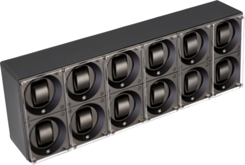 Masterbox Aluminum 12 Positions Black Anodized Aluminum - SwissKubik