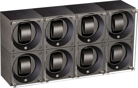 Masterbox Aluminum 8 Positions Black Anodized Aluminum - SwissKubik