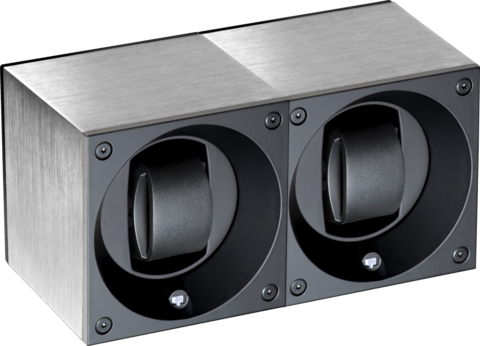 Aluminum Masterbox Duo Brushed Aluminium - SwissKubik