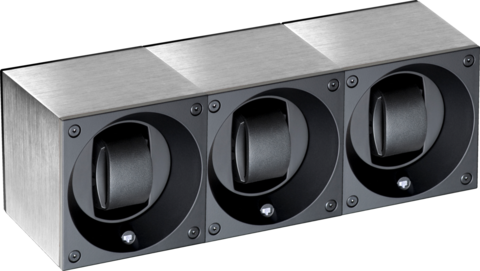 Masterbox Aluminum Trio Brushed Aluminium - SwissKubik