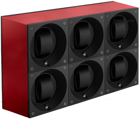 Masterbox Aluminum 6 Positions Red Anodized Aluminum - SwissKubik