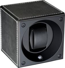 Masterbox Single Black Toledo Leather White Stitches